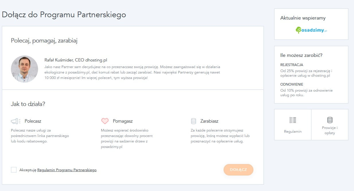 Jak mogę dołączyć do Programu Partnerskiego? 1 posadzimy opis
