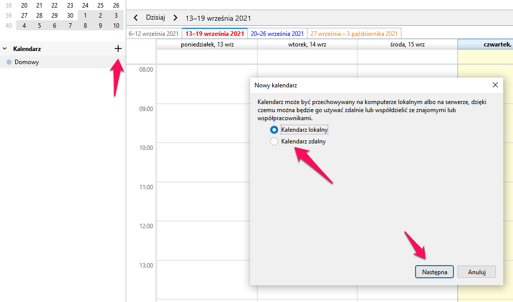 Jak skonfigurować kalendarz przy pomocy CalDAV na Thunderbird ? 1 thunder 1