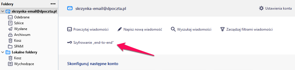 Jak wygenerować klucze PGP w Mozilla Thunderbird? 1 thunderbird end to endi