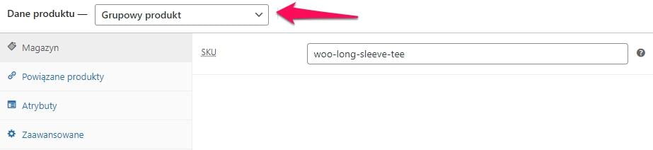 jak utworzyć produkt grupowy w sklepie opartym o WooCommerce? 1 woo group1