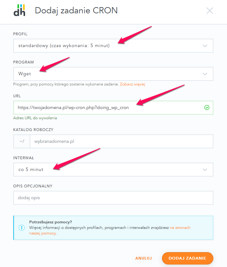 Jak wyłączyć wp-cron.php? 2 cron dodanie
