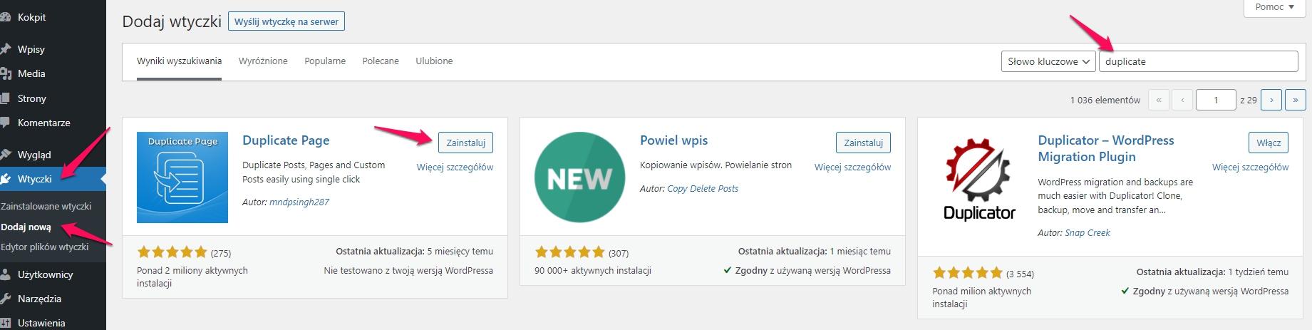 Jak łatwo duplikować wpisy oraz strony na WordPress? 1 duplicate1