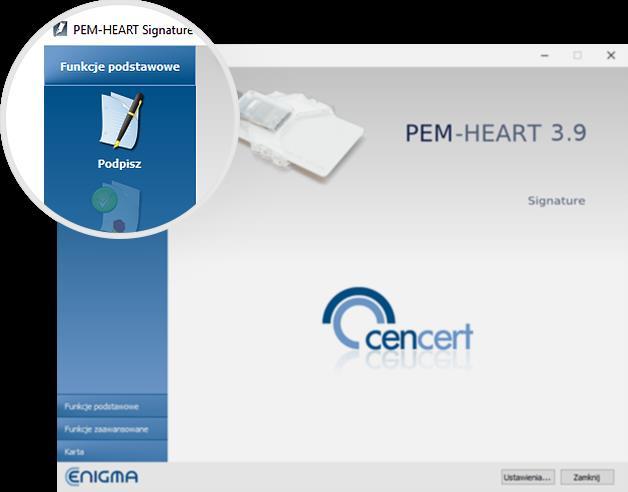 Ustawienia podpisu kwalifikowanego w PEM-HEART 3.9 1 PK 16