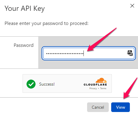 Jak uzyskać globalny klucz API w Cloudflare? 2 765edfg