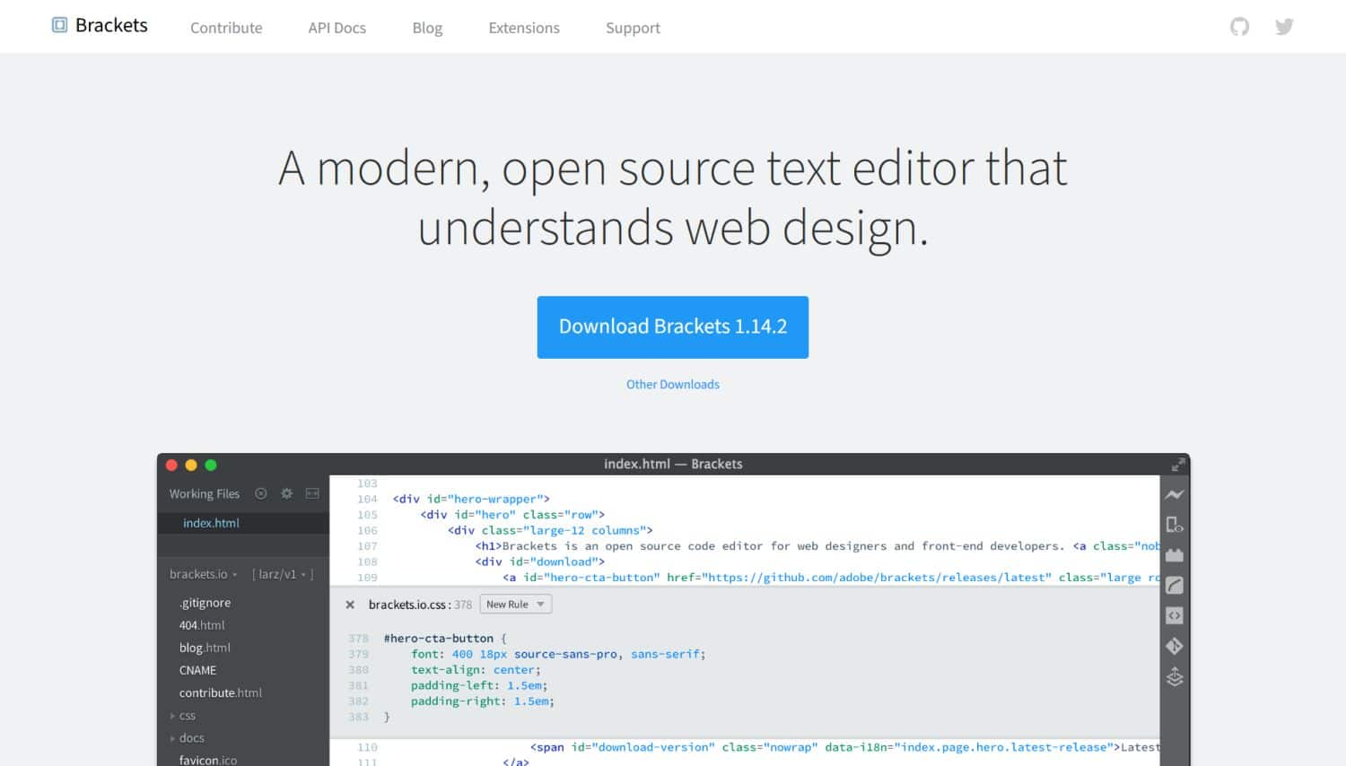Edytory PHP: Brackets 1 brackets