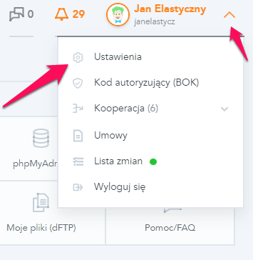 Jak zmienić/zresetować hasło do dPanelu? 1 dpan 1