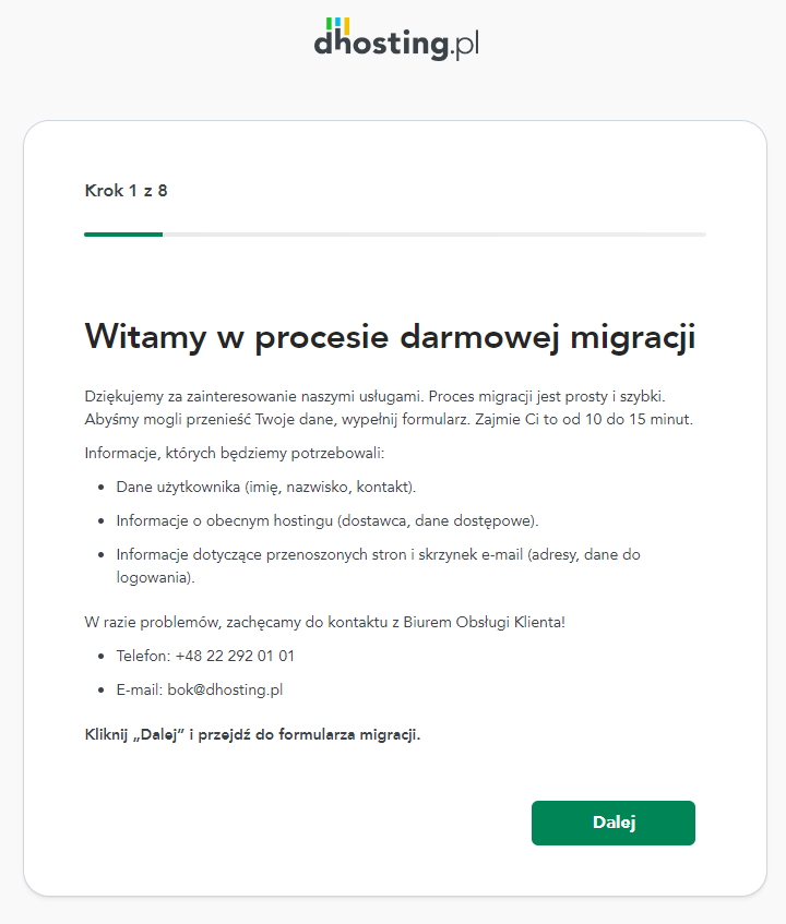 Jak zlecić migrację WWW oraz poczty do dhosting.pl? 1 mig1