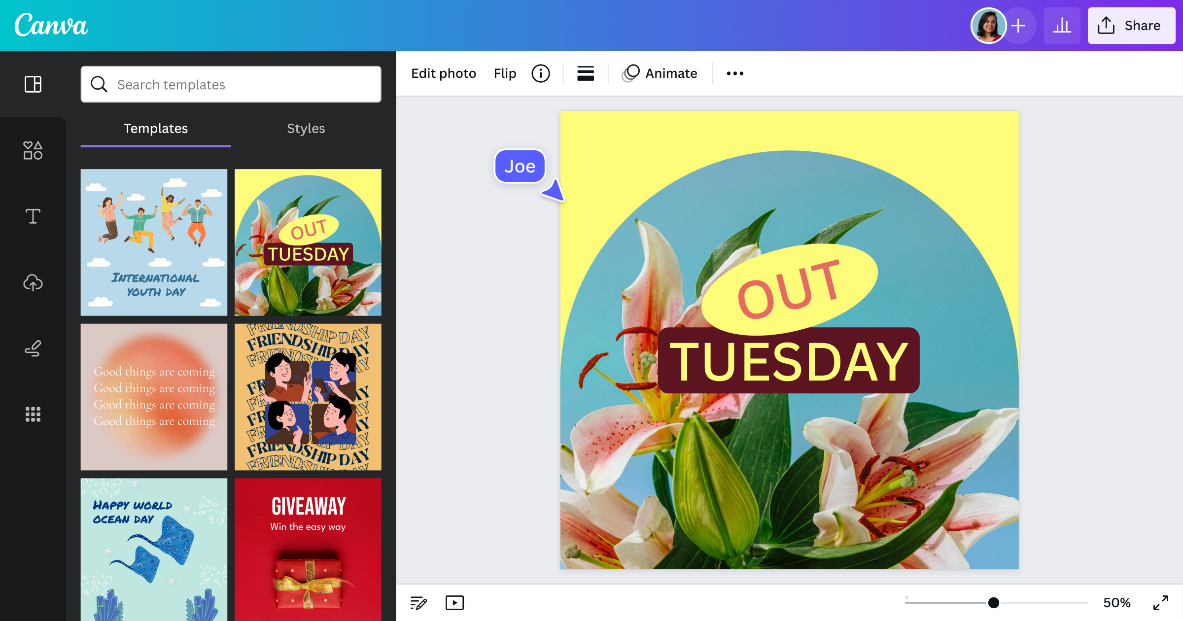 Canva - platforma online do projektowania 1