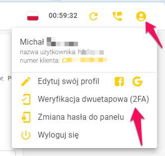 Jak wyłączyć 2FA w cyberfolks.pl 1 cfolks 2fa3
