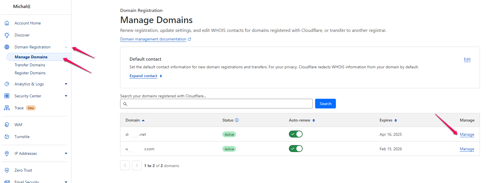 Jak przenieść domenę z Cloudflare? 1 cflardom 1